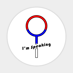 02 - Im Speaking - Woman Icon Magnet